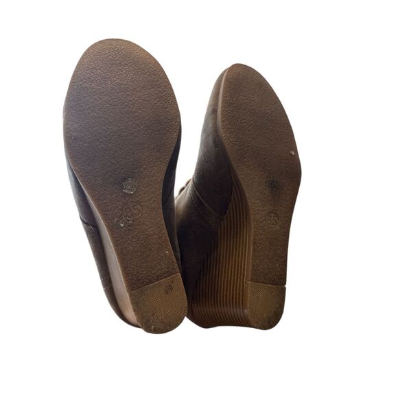 Arizona Women's Lawrence Wedge Ankle Boots SIZE 8.5M Brown Heel - Picture 6 of 6